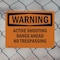 Signmission Active Shooting Range Ahead No Trespassing OSHA Warning Sign, Plastic, 10in W x 7in L, 2PK OS-2PACK-WS-P-710-L-11969 - alternate 6
